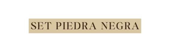 SET piedra negra